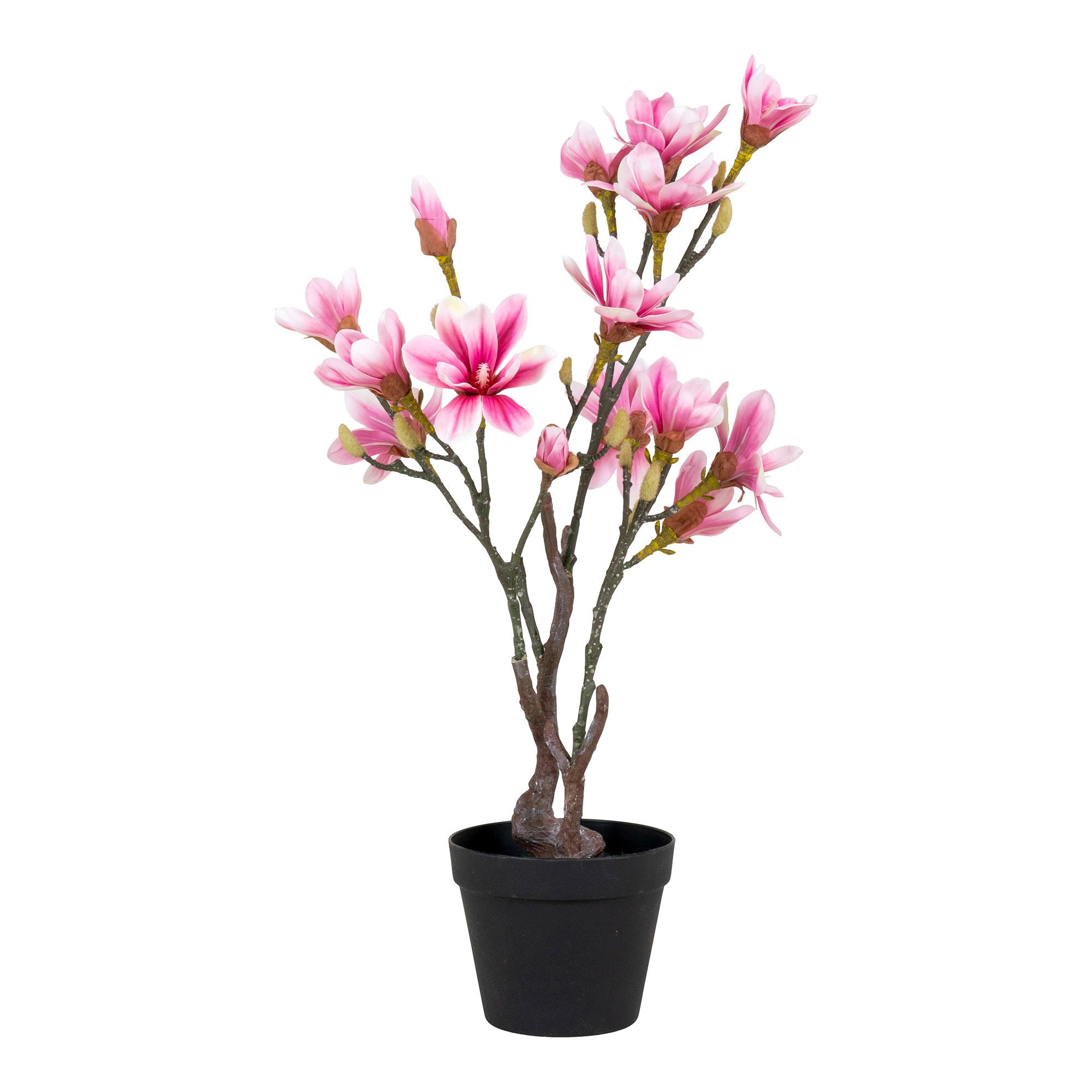 Magnolia – Kunstpflanze, rosa, 74 cm